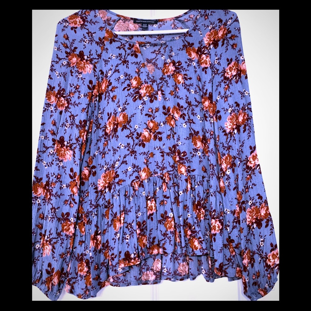 American eagle flowy shirt long sleeve